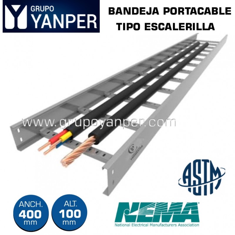 03442870 - Escalerilla Bandeja Porta Cable 30 cm Galvanizada 1.5