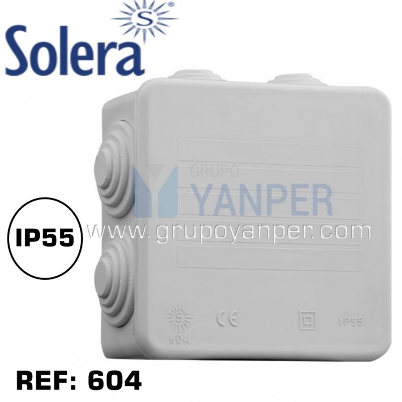 Caja Estanca 90x90x40mm IP55 / IK07 - Con Conos Solera  Diartek -  Materiales Eléctricos y Soluciones Tecnológicas